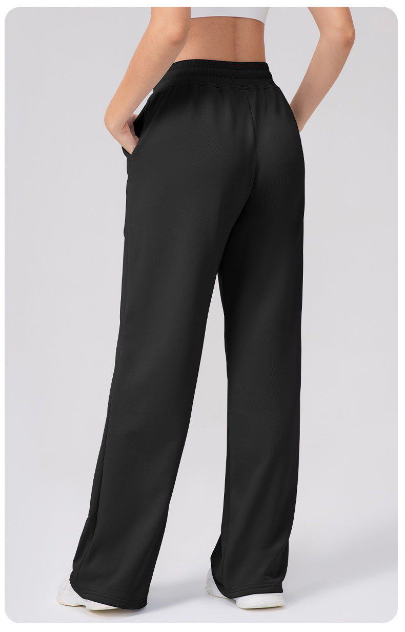 AMEL Everyday Wide-Leg Lounge Pants – Black