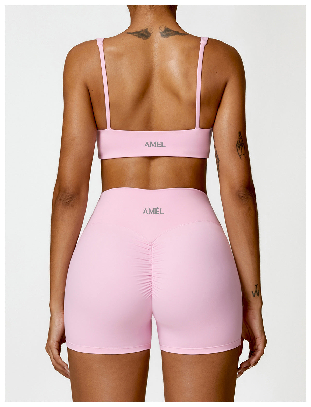 AMEL Women’s Seamless Sculpt Active Set – Pink