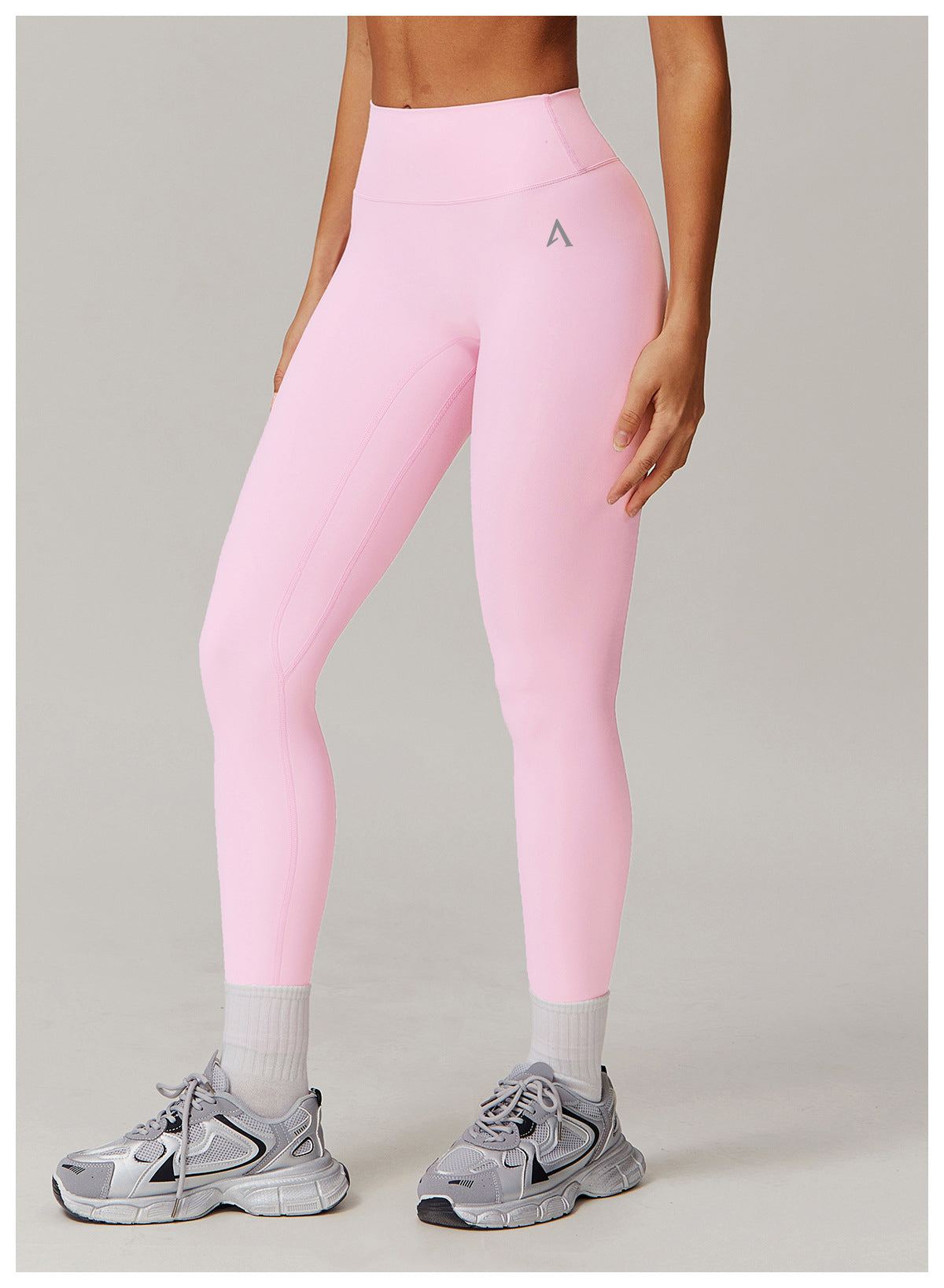 Pink High-Waisted Seamless Activewear Leggings