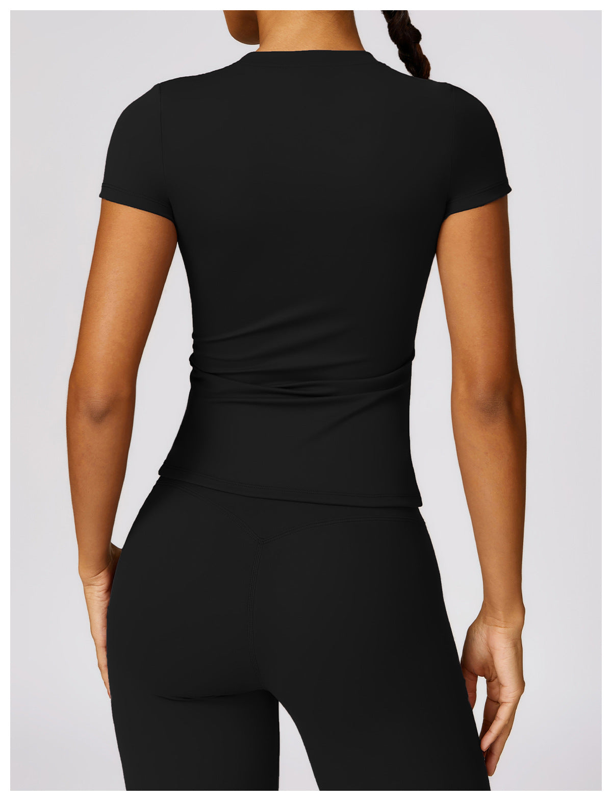 AMEL Essential Sculpt T-Shirt & Leggings Set – Black
