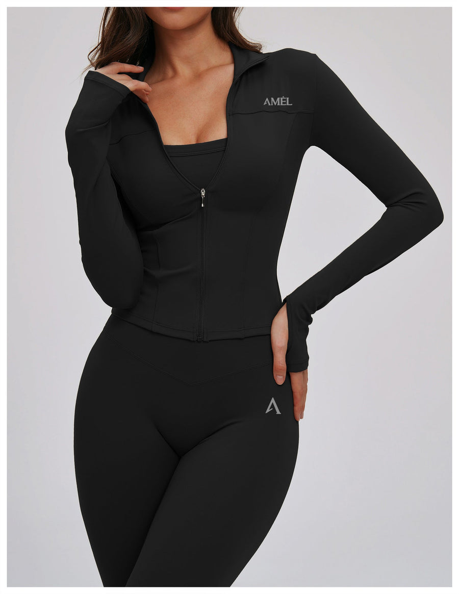 AMEL Contour Zip Jacket Activewear Set
