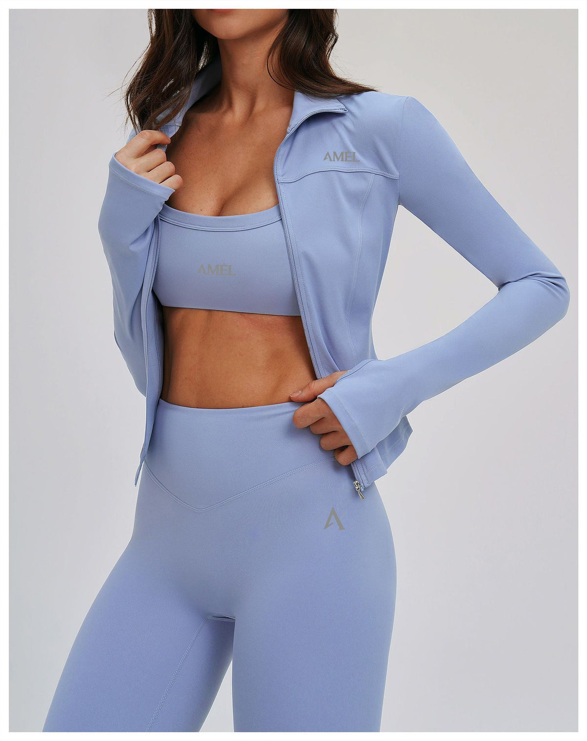 AMEL Contour Zip Jacket Activewear Set