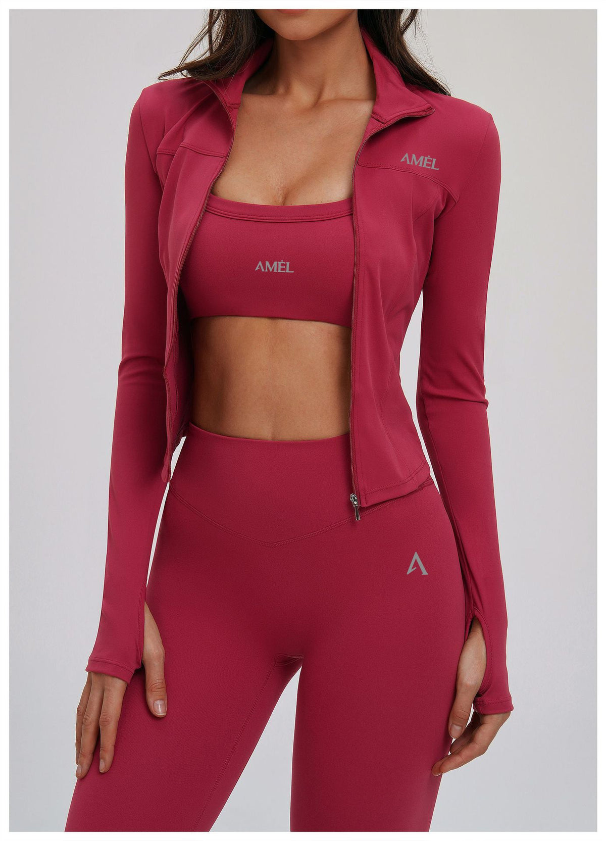 AMEL Contour Zip Jacket Activewear Set