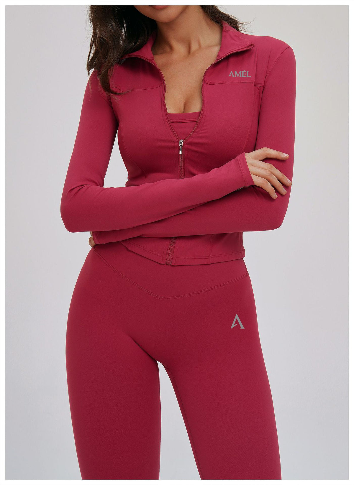 AMEL Contour Zip Jacket Activewear Set
