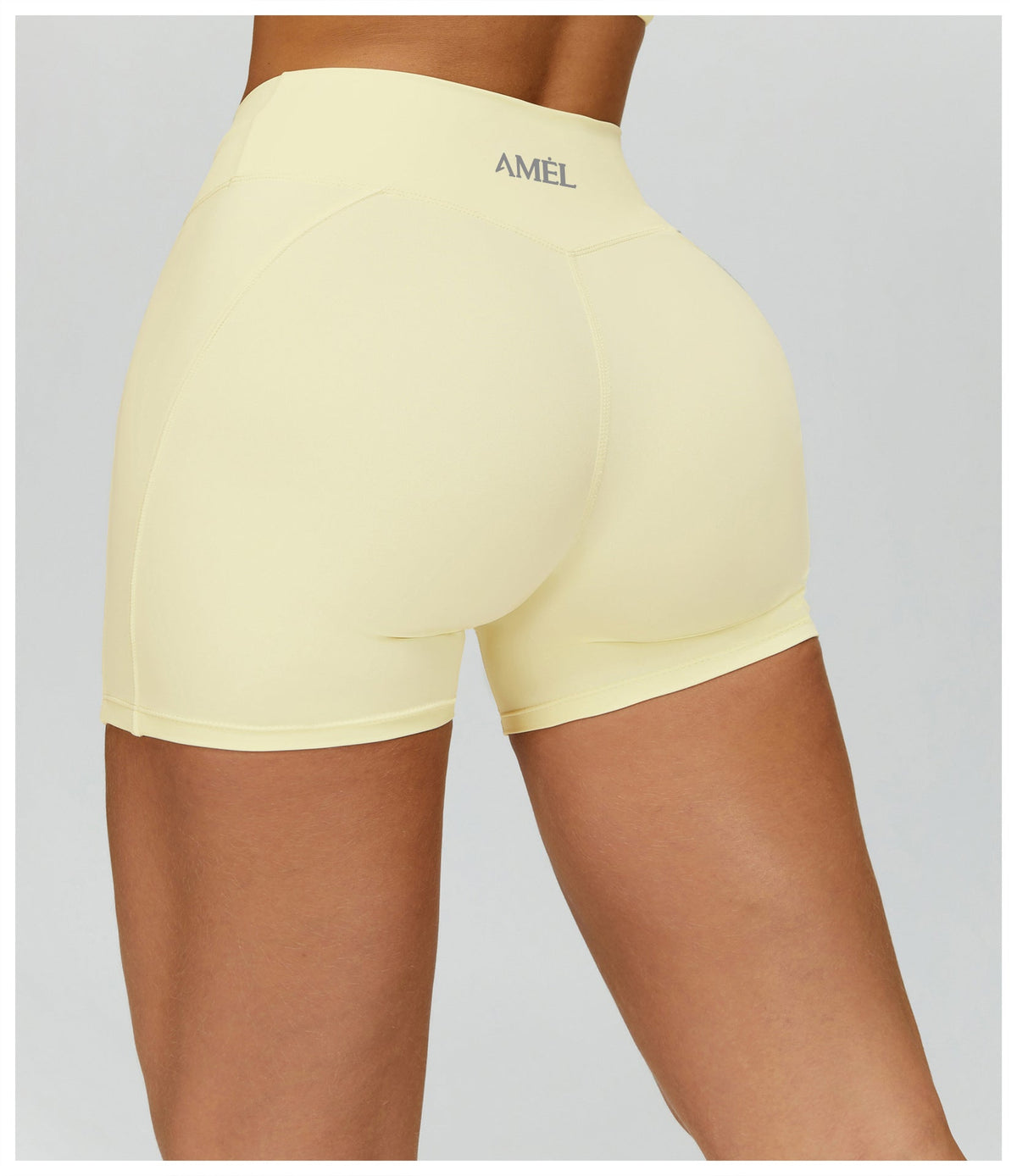 AMEL Twist Front Sculpt Activewear Set – Lemon Yellow