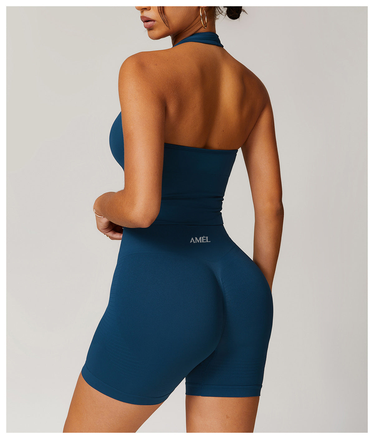 AMEL Women’s SculptFit Long Sleeve Active Set – Midnight Blue